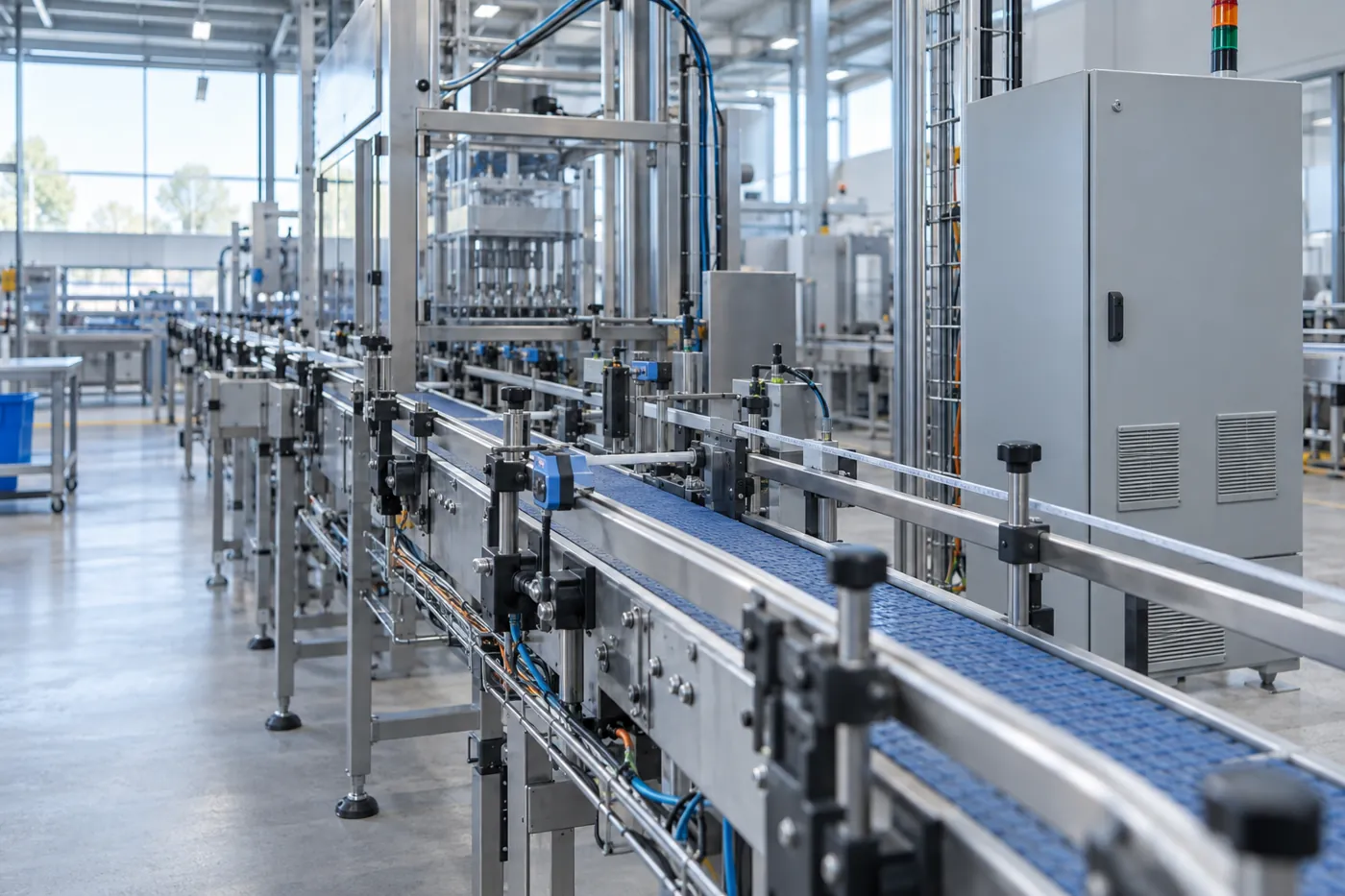 Factory conveyor and automated production equipment